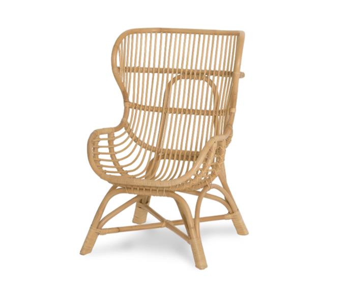 **[Mico armchair, $549, Castlery](https://www.castlery.com.au/products/mico-armchair|target="_blank"|rel="nofollow")**<br> 
This stunning cane armchair blends Danish design with tropical vibes. Finished in a honey-coloured lacquer, it's warm and brings a beautiful texture to your space. Style it with the matching coffee table and a beautiful palm. **[SHOP NOW](https://www.castlery.com/au/products/mico-rattan-armchair|target="_blank"|rel="nofollow")**. 