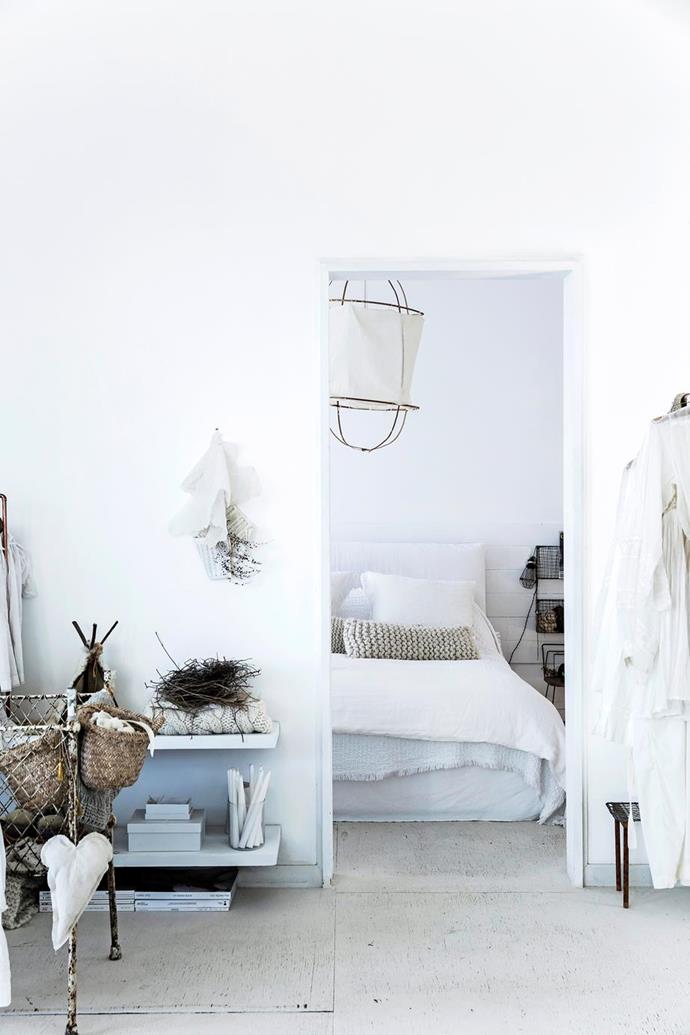 An all-white colour scheme makes for a dreamy retreat in this [coastal-French Provincial style home](https://www.homestolove.com.au/coastal-french-provincial-home-7155|target="_blank"). It's avoided a sterile feeling by incorporating plenty of texture and other neutral tones.