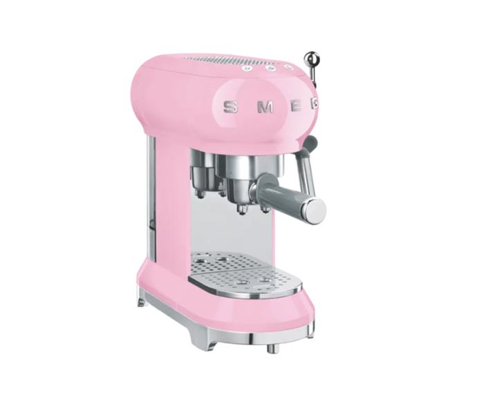 Smeg 50s Retro Style Coffee Machine in Pink, $499, [The Good Guys](https://www.thegoodguys.com.au/smeg-50s-retro-style-coffee-machine---pink-ecf01pkau|target="_blank"|rel="nofollow")<br>
<br>
Not only will this retro-style coffee machine provide your mum with her daily caffeine fix, it will update her kitchen in an instant.