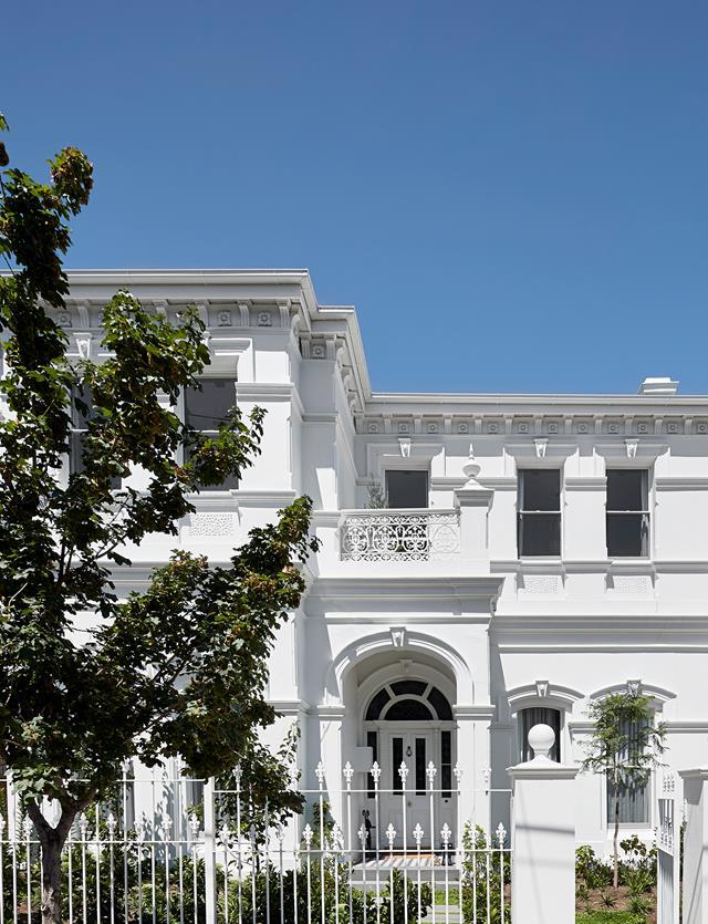 The facade of the [grand Victorian-era home](https://www.homestolove.com.au/classic-victorian-terrace-receives-a-sophisticated-makeover-21084|target="_blank") was "nursed back to life", says interior architect Chris Rak of Robson Rak.