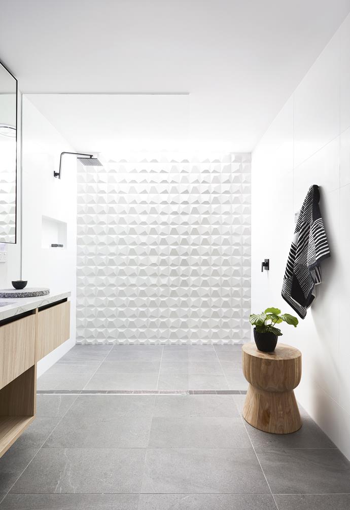 **LET THERE BE LIGHT**<br><Br>[Natural light](https://www.homestolove.com.au/how-to-increase-natural-light-in-home-15836|target="_blank") flooding into a wet room ensures a serene ambience, but opaque glass is essential for its block-out properties and privacy. <br><br>"Lighting should be considered for both its task and atmospheric qualities," says interior designer Jan Eastwood, who recommends IP-rated light fittings, which are designed to withstand moisture and heat.<br><br>Light fittings need to be waterproofed in a wet room, while power points and heated towel ladders need to be safely positioned. The positioning of towel rails also needs appropriate consideration. "It's not just about the comfort of having dry towels - wherever water pools, bacteria grow. So make sure towels are hung in a splash-free zone," says Jan.<br><Br>