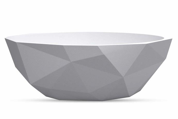 Kelly Hoppen 'Bijoux' marble-composite bath, $10,995, [Apaiser](https://www.apaiser.com/|target="_blank"|rel="nofollow").