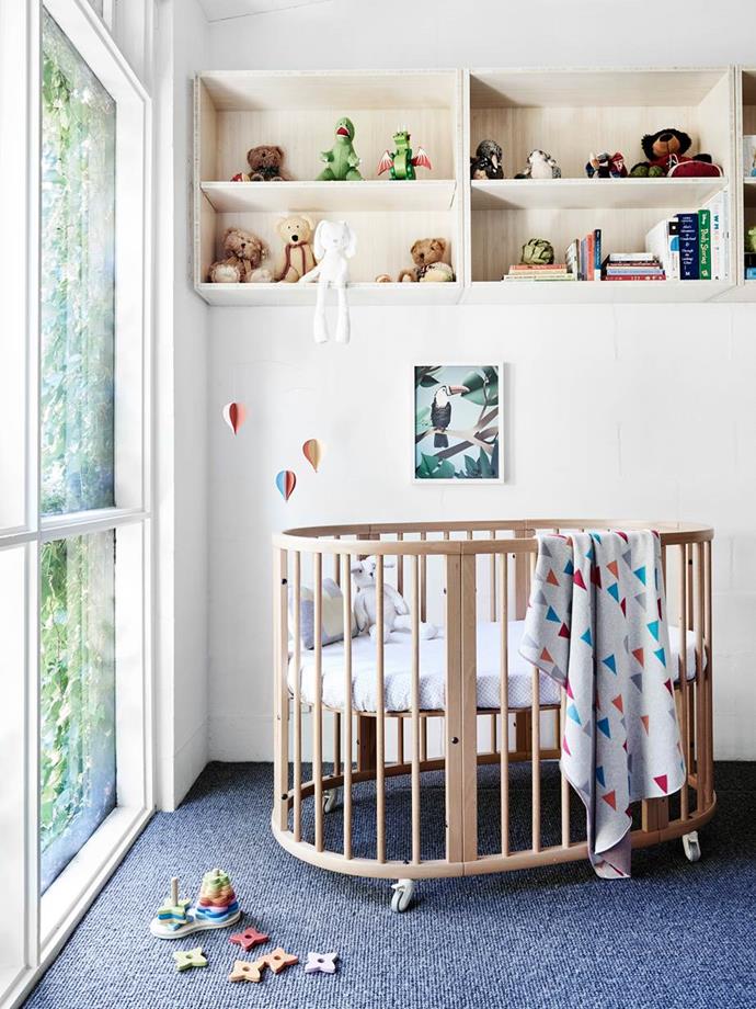 Henry's room features a floor-to-ceiling window that is externally shaded by a curtain of ivy in this [respectful redesign of a 1970s concrete-block house](https://www.homestolove.com.au/modern-renovation-of-a-1970s-melbourne-townhouse-4702|target="_blank"). 
