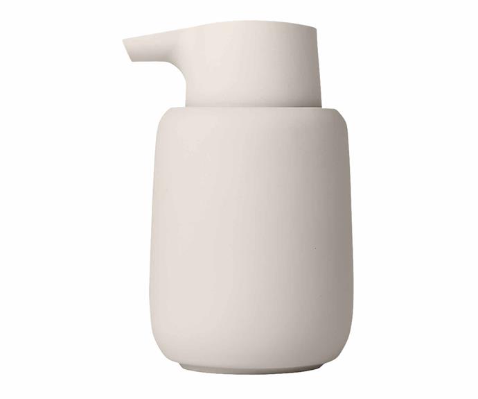 **[Blomus 'Sonos' soap dispenser, $52*, Ambiente Direct](https://www.ambientedirect.com/en|target="_blank"|rel="nofollow")**<br>
Decant your liquid hand soap for an instant bathroom face lift. The Sonos soap dispenser is curvaceous, stylish and available in four neutral tones.