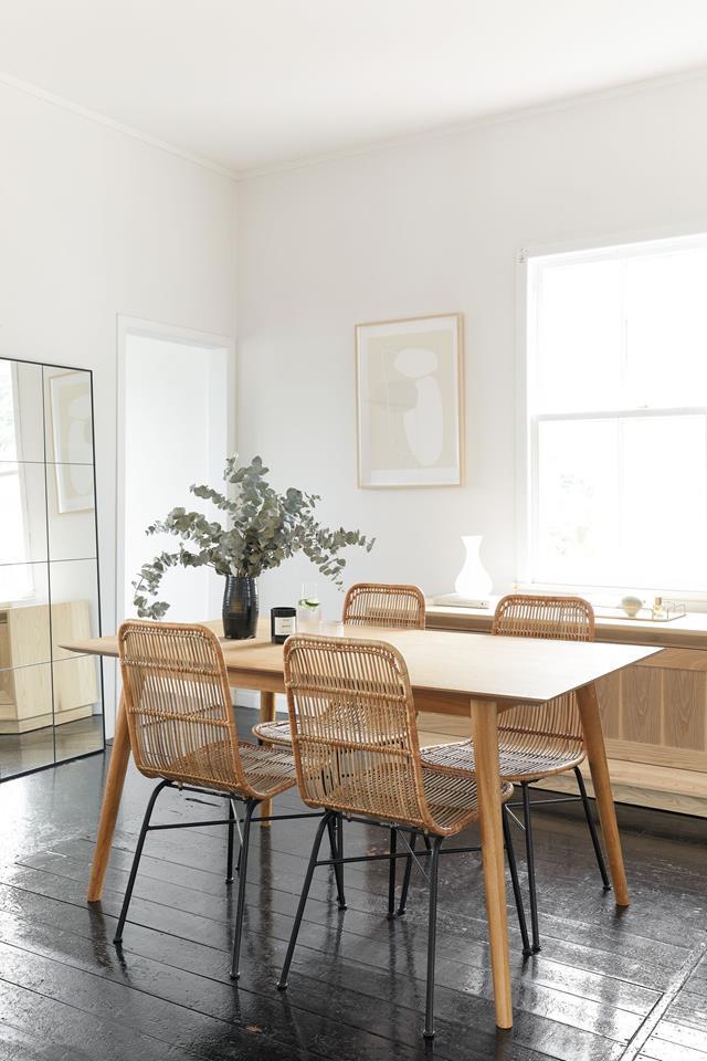 It's fair to say that [Beck Wadworth's home](https://www.homestolove.com.au/beck-wadworth-home-tour-21262|target="_blank") is a true reflection of her personal style and brand: minimal, pared-back and relaxed, with a neutral colour palette.  "I love fresh white walls, and wooden floors and I prefer to add texture and tones rather than lots of colours!" she says.