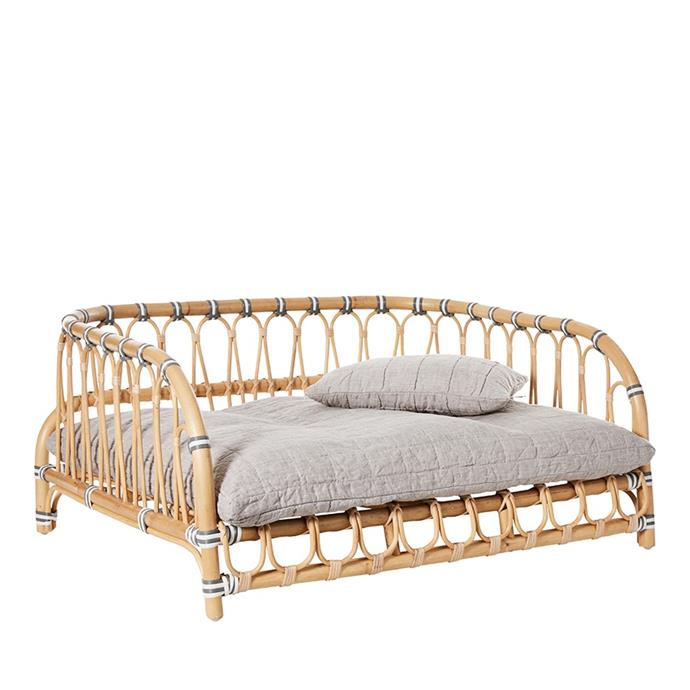 **[Fetch Oasis rattan dog bed, $209.99 (usually $299.99), Adairs](https://www.adairs.com.au/homewares/pets/fetch/oasis-rattan-dog-bed|target="_blank"|rel="nofollow")** 
<br>
Let your pets lounge in style on a handmade rattan bed. Easy to wipe down and keep clean, you won't regret investing in this stylish piece of pet furniture. Don't forget to order the [Oasis dog bed cushion](https://www.adairs.com.au/homewares/pets/home-republic/oasis-navy-dog-bed-cushion/|target="_blank"|rel="nofollow") for added comfort and support. **[SHOP NOW](https://www.adairs.com.au/homewares/pets/fetch/oasis-rattan-dog-bed|target="_blank"|rel="nofollow")**.