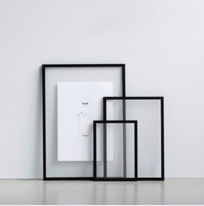 **MOEBE powder coated frame in Black, from $49, [Design Stuff](https://www.designstuff.com.au/moebe-frame-black-powder-coat-a2-a3-a4/|target="_blank"|rel="nofollow")**

This minimalist frame comes in four sizes (A2, A3, A4, A5) and is hung with its own rubber strap. Simple design with clever functionality makes it perfect for suspending botanical specimens, delicate artworks or super modern prints.