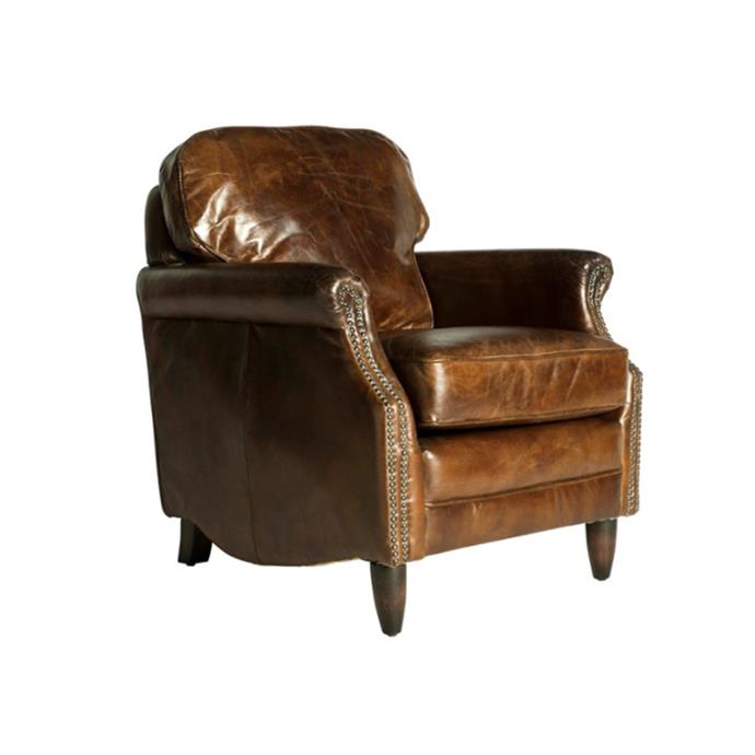 **[Alliance Furniture Decorous leather armchair, $1502.10 (usually $1669), Zanui](https://www.zanui.com.au/decorous-leather-armchair-142664.html|target="_blank"|rel="nofollow")**<br>
The sturdy, cushioned silhouette of the Decorous leather armchair makes a handsome addition to a home that sports traditional country style. The arms feature brass studs along the trim in a nod to classic detail. **[SHOP NOW](https://www.zanui.com.au/decorous-leather-armchair-142664.html|target="_blank"|rel="nofollow")**
