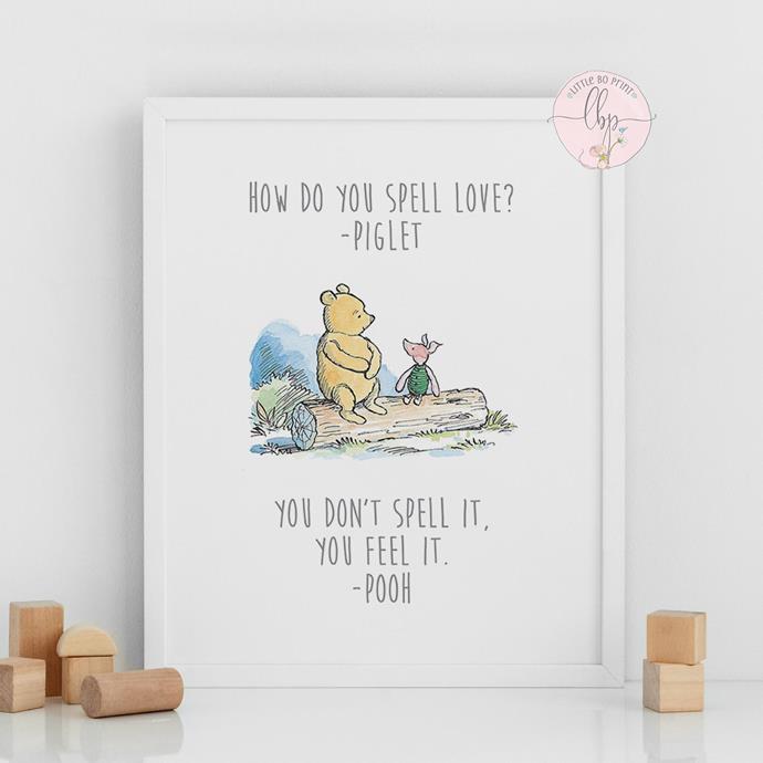 Winnie the Pooh quotes by LittleBoPrint, $10, [Etsy](https://www.etsy.com/au/listing/770589134/winnie-the-pooh-quotes-bedroom-nursery?ga_order=most_relevant&ga_search_type=all&ga_view_type=gallery&ga_search_query=winnie+the+pooh+nursery&ref=sr_gallery-1-6&frs=1|target="_blank"|rel="nofollow")