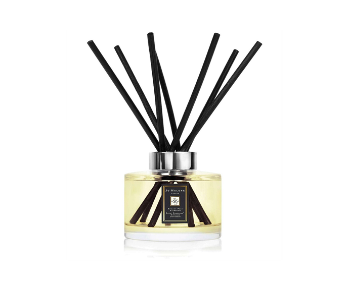 **[Jo Malone 'English pear & freesia' scent surround diffuser, $135, David Jones](https://www.davidjones.com/brand/jo-malone-london/for-the-home/20516727/English-Pear-And-Freesia-Scent-Surround-Diffuser-165ml.html|target="_blank"|rel="nofollow")**<br>
Described as the 'essence of autumn' these diffuser sticks emit the sensuous freshness of just-ripe pear, mellowed with white freesias, amber, patchouli and woods. No lighting or spritzing necessary, they a simple and stylish, and smell delicious. **[SHOP NOW.](https://www.davidjones.com/brand/jo-malone-london/for-the-home/20516727/English-Pear-And-Freesia-Scent-Surround-Diffuser-165ml.html|target="_blank"|rel="nofollow")**
