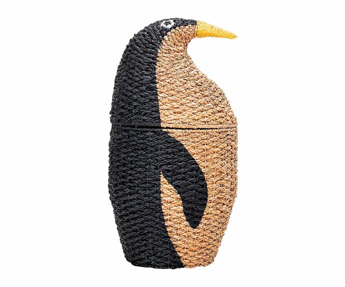Bloomingville 'Penguin' basket, $219, [Designstuff](http://www.designstuff.com.au/|target="_blank"|rel="nofollow").