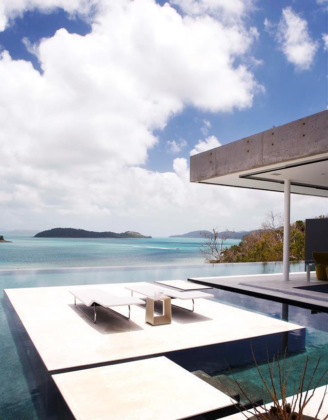 "The architecture and furnishings correspond exactly to my ideal of a holiday home," said the owner of this [magnificent waterfront home](https://www.homestolove.com.au/5-stunning-australian-waterfront-homes-2835|target="_blank"), with a retreat-style infinity pool to match.
