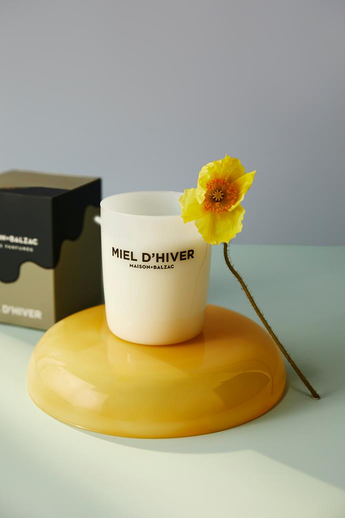 [Miel D'hiver candle](https://www.maisonbalzac.com/products/miel-dhiver|target="_blank"|rel="nofollow"), $69