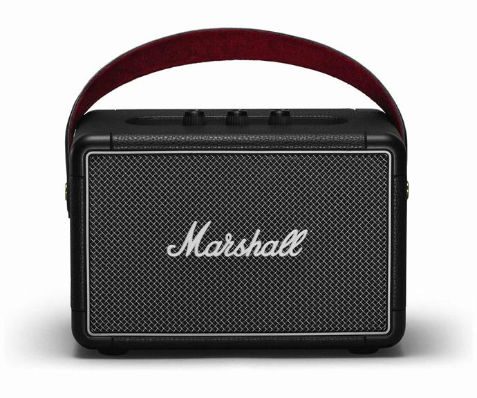 Marshall Kilburn II Wireless Portable Bluetooth Speaker, $409, [Appliances Online](https://www.appliancesonline.com.au/product/marshall-kilburn-ii-wireless-bluetooth-portable-speaker-black-155685|target="_blank"|rel="nofollow").