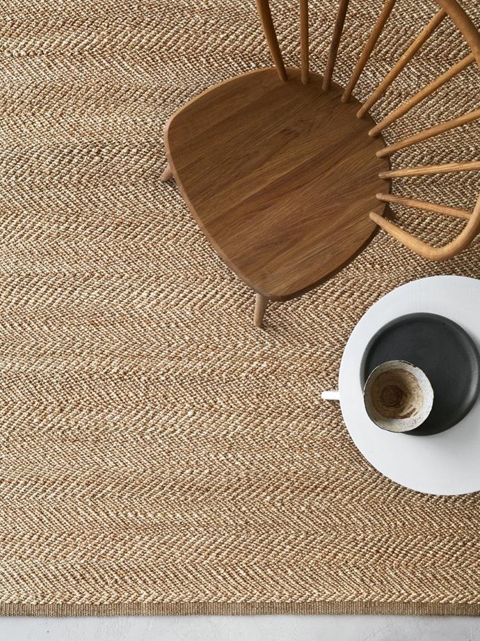 Armadillo & Co. Natural and Ivory Serengeti Floor Rug, from $950, [Curious Grace](https://curiousgrace.com.au/collections/armadillo-floor-rugs-for-home-interiors-and-outdoor/products/natural-and-ivory-serengeti-armadillo-floor-rug|target="_blank"|rel="nofollow")