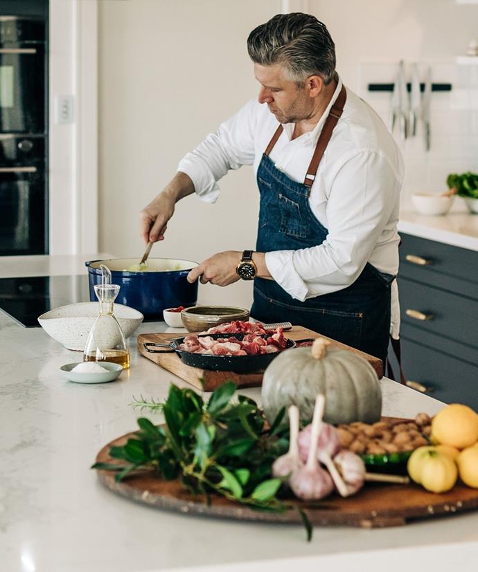 "I have an Electrolux 90cm Induction Cooktop (EHI955BD) on my island bench which creates a space where you can cook and entertain guests all at once," says Massimo.