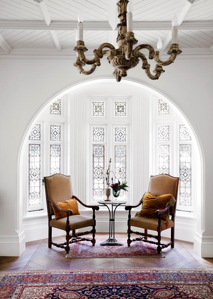 Tanya Hancock Architects was tasked with transforming this [Gothic Revival house](https://www.homestolove.com.au/gothic-revival-home-19307|target="_blank") into a light-filled family home. "We were focused on restoring the incredible heritage elements but we also wanted sleek design," says the owner.
