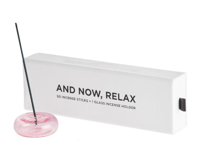 Maison Balzac And Now Relax… Incense Set – Pink Pebble with Paris Incense , $65, [Adore Beauty](https://www.adorebeauty.com.au/maison-balzac/maison-balzac-and-now-relax-incense-set-pink-pebble-with-paris-incense.html|target="_blank"|rel="nofollow").