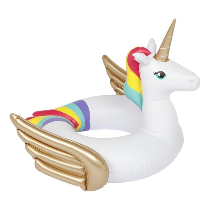 Kiddy Float Unicorn, $29.95, [Sunnylife](https://www.sunnylife.com.au/products/kiddy-float-unicorn|target="_blank"|rel="nofollow").