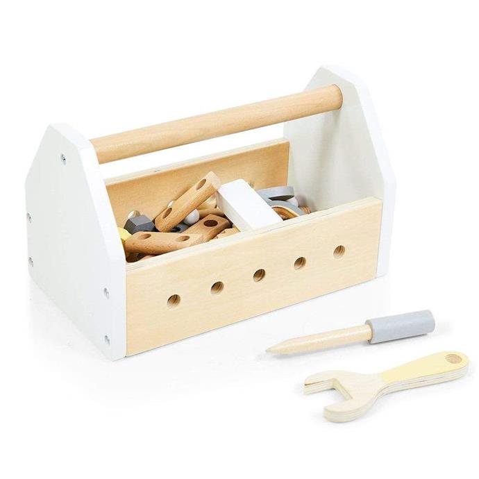 Wooden Tool Box with Tool Set, $44.95, [Hip Kids](https://www.hipkids.com.au/products/hipkids-tool-box-with-tool-set|target="_blank"|rel="nofollow").