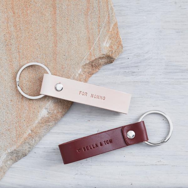 Personalised Leather Keyring by Letter & Hide, $39, [Hard to Find](https://www.hardtofind.com.au/196763_personalised-nonno-leather-keyring|target="_blank"|rel="nofollow")