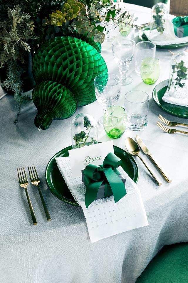 Last year, [Chyka Keebaugh](https://www.homestolove.com.au/stylish-christmas-decorating-6121|target="_blank") swathed her Christmas table in various shades of green. "Flowers Vasette in Fitzroy is my go-to for Christmas greenery; the florists there always do a wonderful job," says Chyka. "This look is all about creating a sense of occasion and having fun with it."