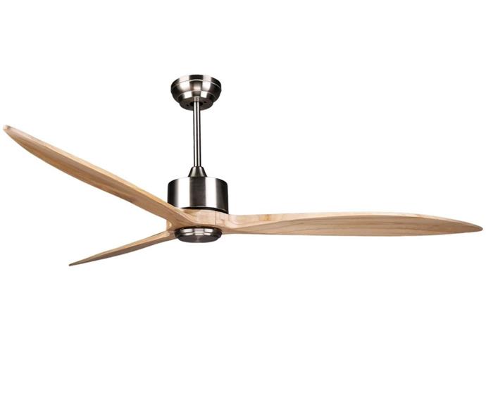 **[Darwin 65'' Modern DC Motor Ceiling Fan, $349](https://www.catch.com.au/product/darwin-65-modern-dc-motor-ceiling-fan-3-natural-wood-blades-6-speeds-remote-control-4953809/?utm_source=affiliates&utm_medium=referral&utm_campaign=6040&cfclick=f5011b7952be46faa2edff4a0d0bbf45|target="_blank"|rel="nofollow")**

Sometimes simple is best and this three-blade fan is just that. Seamlessly suited to any contemporary interior, it features six speeds, can be controlled by a remote and comes in three natural wood colours. **[SHOP NOW.](https://www.catch.com.au/product/darwin-65-modern-dc-motor-ceiling-fan-3-natural-wood-blades-6-speeds-remote-control-4953809/?utm_source=affiliates&utm_medium=referral&utm_campaign=6040&cfclick=f5011b7952be46faa2edff4a0d0bbf45|target="_blank"|rel="nofollow")** 