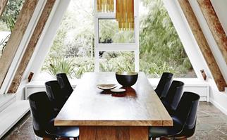 Contemporary timber dining room