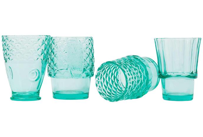 Bloomingville glass vase in Green, $68, [Trit House](https://www.trithouse.com.au/|target="_blank"|rel="nofollow").
