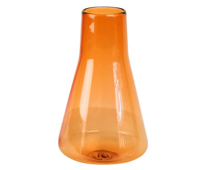 Bart Rentmeester 'Vasa' vase in Apricot, $285, [Jam Factory](https://www.jamfactory.com.au/|target="_blank"|rel="nofollow").