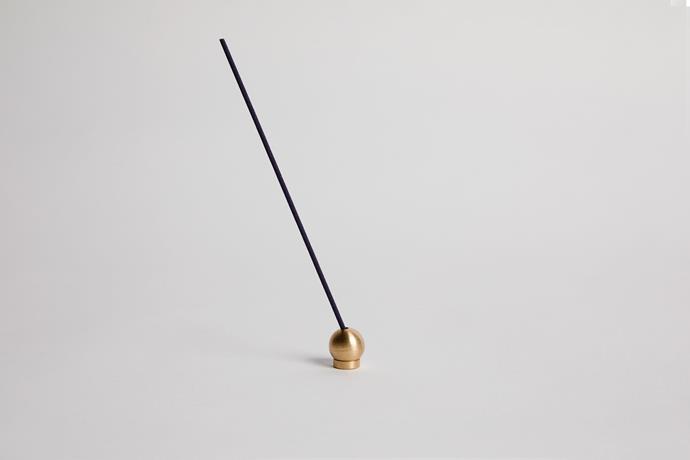 Ritual Brass Incense Holder, $48, [Jardan](https://www.jardan.com.au/products/ritual-brass-incense-holder|target="_blank"|rel="nofollow")