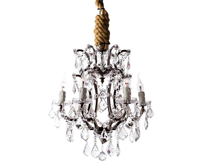 **[Crystal Chandelier, from $2995, Coco Republic](https://www.cocorepublic.com.au/crystal-chandelier-2595|target="_blank"|rel="nofollow")**

Is it possible to have a period set without the inclusion of an extravagant chandelier? Twinkling with candlelight, chandeliers are the crowning feature of many of *Bridgerton'*'s sets, and for good reason. This opulent crystal chandelier from Coco Republic is bound to make a bold statement in any room. **[SHOP NOW](https://www.cocorepublic.com.au/crystal-chandelier-2595|target="_blank"|rel="nofollow")**