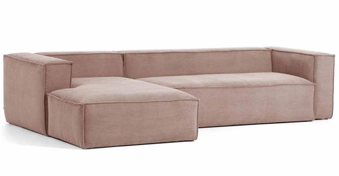 **[Lola Pink Corduroy Modular Chaise Sofa, $4369, Interiors Online](https://interiorsonline.com.au/products/lola-pink-corduroy-left-hand-chaise-modular-sofa|target="_blank"|rel="nofollow")**<br>In a complete throwback to the 70s, corduroy is making its way back into our homes and we love everything about it. The Lola Chaise Sofa features the classic sharp silhouette of a modular sofa while the ribbed texture and lines of corduroy work to accentuate the shape to incredible effect. The muted pink colourway of the sofa helps Lola work seamlessly into any interior while also making a subtle statement.