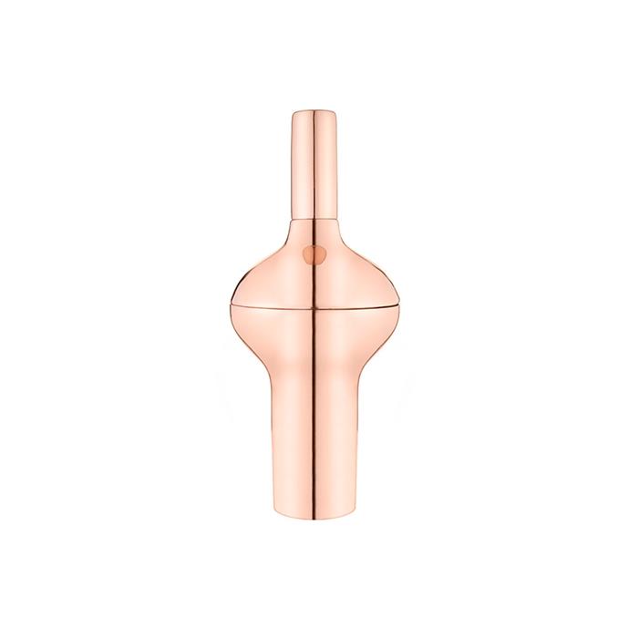 **Tom Dixon 'Plum' cocktail shaker, $230, [Amara](https://www.amara.com/au/products/plum-cocktail-shaker-copper|target="_blank"|rel="nofollow")**<br>
For an ultra-chic bar cart and to impress guests, style your display with Tom Dixon's fabulous cocktail shaker. Made from copper plated stainless steel it features a large belly and tapered ends for a firmer grip and balanced shaking.