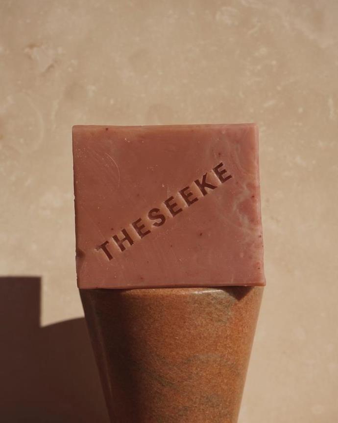 **[French Pink Clay and Rose Geranium cleanse bar, $24, The Seeke](https://theseeke.com/collections/bath-body/products/pink-clay-cleanse-bar-2|target="_blank"|rel="nofollow")** <br><br>
Hand soap bars are underrated, especially when you see such chic bars like The Seeke's Pink Clay. With its rusty pink hue, this bar is devised of soothing shea butter and rose geranium, and will be a tactile accessory for an organic-style bathroom with warm tones. [**SHOP NOW**](https://theseeke.com/collections/bath-body/products/pink-clay-cleanse-bar-2|target="_blank"|rel="nofollow")