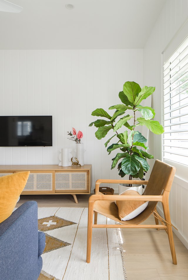 Drawn from nature, the timber and rattan entertainment informs the contemporary decorating scheme in [this renovated cottage](https://www.homestolove.com.au/cottage-rental-renovation-northern-beaches-22423|target="_blank").