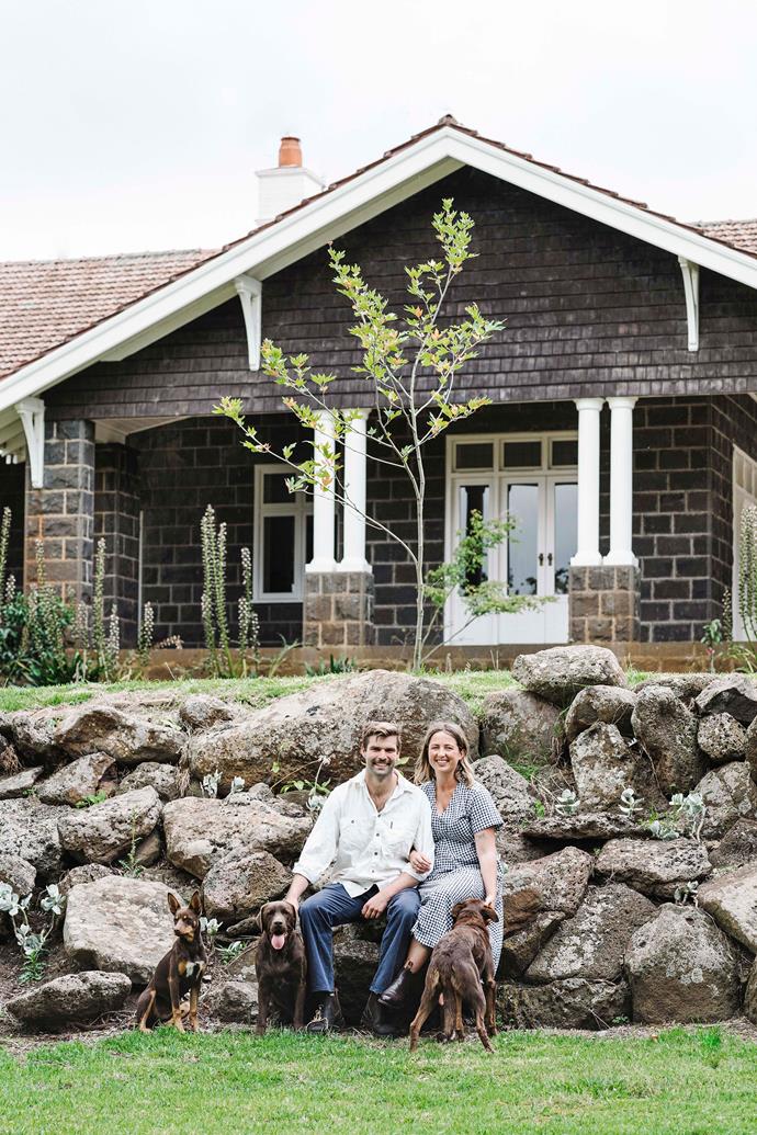 Lachie and Anise are the fifth-generation of the Morrison family to call the [bluestone homestead at Woolbrook](https://www.homestolove.com.au/heritage-family-homestead-teesdale-vic-22435|target="_blank") in Teasdale, VIC home. The interior of the home has undergone many transformations over the years, but the couple have focussed mostly on superficial changes like polishing floorboards, painting rooms and redecorating, to put their own stamp on the property.