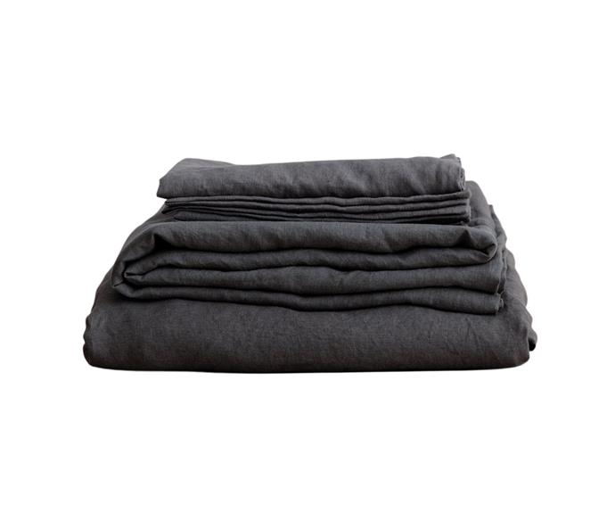 **[Cultiver linen sheet set with pillowcases in slate, $425 (Queen), Cultiver](https://cultiver.com.au/products/linen-sheet-set-with-pillowcases-slate|target="_blank"|rel="nofollow")**
<br></br>
If you want a set of bedding that will keep you feeling warm and snug in winter, yet light and cool in summer, it's hard to look past linen. Cultiver's 100% European flax linen is luxuriously weighty (165gsm) and is OEKO-TEX certified. Complimentary shipping is available on all full-priced Cultiver orders within Australia.