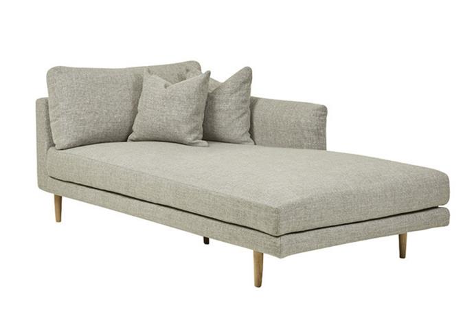 **[Vittoria Mia right chaise, $4145, Globe West](https://www.globewest.com.au/vittoria-mia-right-chaise|target="_blank"|rel="nofollow")**<br>
Perfect for more contemporary spaces, the Vittoria Mia chaise offers plenty of room to stretch out and relax. The solid natural ash tapered legs help to elevate the lounge from the floor, giving Vittoria a light and airy look, while the plush cushions up the cosy factor.