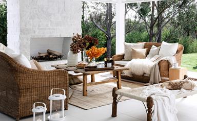 Warm and welcoming outdoor styling ideas for winter