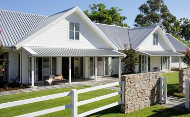 A contemporary farmhouse-style home in the Gold Coast Hinterland
