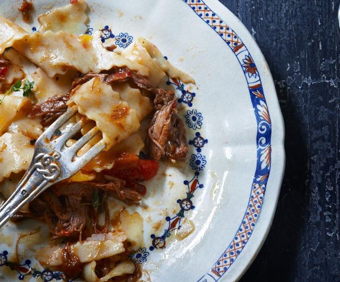 Lamb ragu with pappardelle