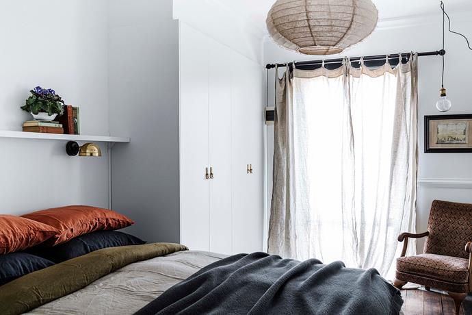 One of the home's cosy bedrooms, with bedlinen from I Love Linen.
