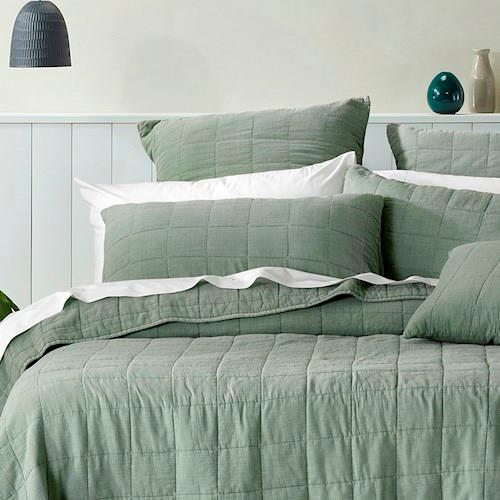 **[Bianca Geraldton Olive Coverlet, Queen, $269.95, Adairs](https://www.adairs.com.au/bedroom/bedspreads/bianca/geraldton-olive-coverlet/|target="_blank"|rel="nofollow")**
Top your bed with a layer of comfort and warmth by investing in a good quality coverlet. Not only will it make your bed look 'finished', but if you want to keep it on while you sleep, the extra padding will certainly protect you against any chilly draughts during the night.