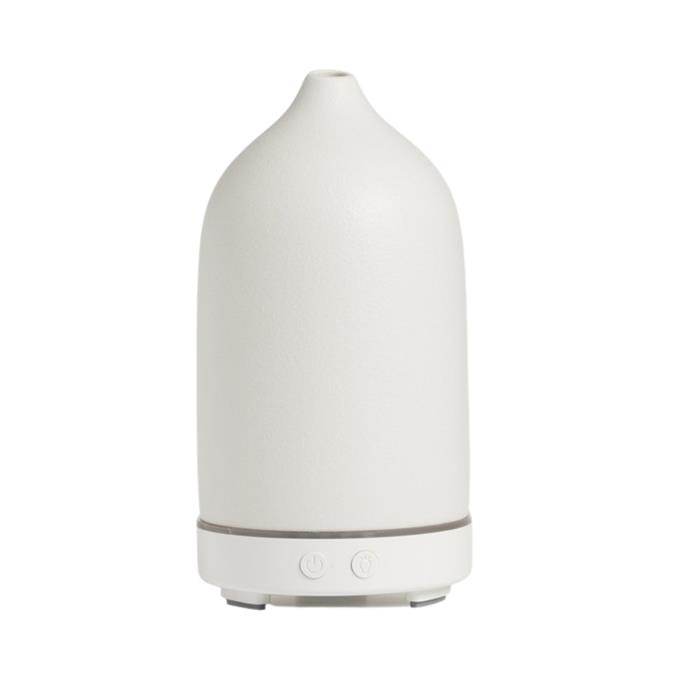 **[Eco Modern Essentials Stone diffuser, $95, The Iconic](https://www.theiconic.com.au/eco-stone-diffuser-1212678.html|target="_blank"|rel="nofollow")**<br>
With an elegant ceramic white cover, this delightfully minimalist design will perfectly suit any interior style. This model features seven lighting settings and various timer settings: Mist, continuous, intermittent 30 sec on/30 sec off, 1 hour, 2 hour. **[SHOP NOW](https://www.theiconic.com.au/eco-stone-diffuser-1212678.html|target="_blank"|rel="nofollow")**.