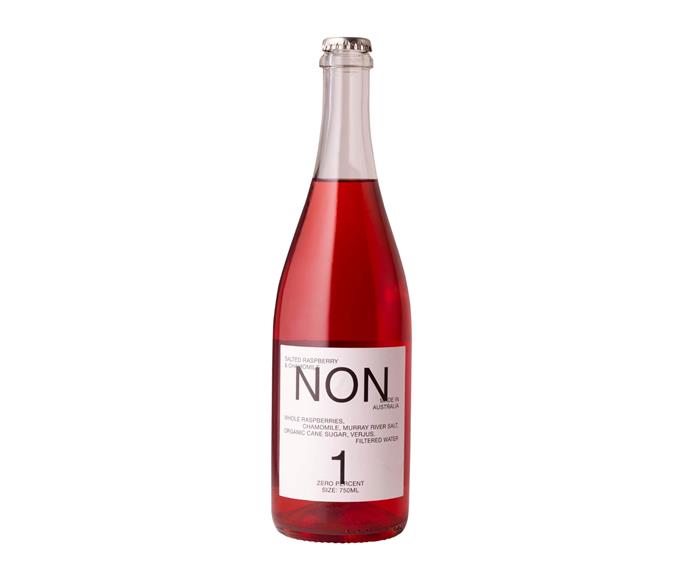 **[Non 1 Salted Raspberry & Chamomile non-alcoholic wine, $29.95 for 750ml, Sans Drinks](https://sansdrinks.com.au/products/non-1-salted-rasberry-chamomile|target="_blank"|rel="nofollow")**

Pet Nat? *Tick*; Vegan? *Tick*; Australian made? *Tick!*
Made without alcohol, this is a great non-alcoholic pet nat style wine. Lightly carbonated and super-fruity, it has just a touch of Murray River salt. The colour looks pretty in [a glass](https://www.homestolove.com.au/wine-glass-shapes-for-different-wines-20408|target="_blank") too!