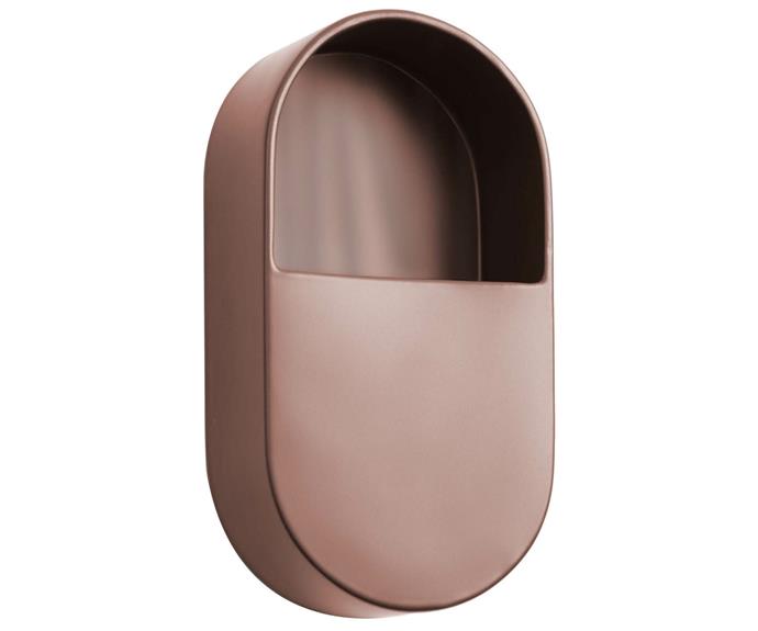 **Shaniqua Wall Planter in Pink, $49, [Temple & Webster](https://www.templeandwebster.com.au/Pink-Shaniqua-Wall-Planter-AA4391K09-LAFO2034.html?refid=GPAAU447-LAFO2034&device=c&ptid=1161883806126&gclid=CjwKCAjwgb6IBhAREiwAgMYKRkfJzy2nqxX4Y4eFi5UTPvx40jJT3AzJn0FS8J9DLs2CP3fLGA-k2xoC9fMQAvD_BwE#view-image|target="_blank"|rel="nofollow")**

Oval shapes are hard to come by and this smooth ceramic planter is elegant, streamlined and something of a chameleon for style. Work the arts and crafts angle in a 1970s or [mid-century style home](https://www.homestolove.com.au/mid-century-modern-homes-20366|target="_blank"), or keep it crisp and clean in a more contemporary space. It would even work on a shed wall in a country cottage garden with [alyssum](https://www.homestolove.com.au/garden-at-kennerton-green-12825|target="_blank") spilling from its mouth.
