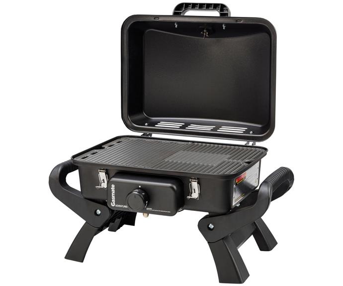 **[BCF Gasmate Adventurer Deluxe Single Burner Portable Barbecue, $249.99](https://www.bcf.com.au/p/gasmate-adventurer-deluxe-single-burner-portable-bbq/554811.html?clickid=x0vxXqwnCxyIWDAV4GR1JSPoUkGxHuToXQrdRc0&irgwc=1&utm_source=Skimbit%20Ltd.&utm_content=Online%20Tracking%20Link&utm_medium=affiliate|target="_blank"|rel="nofollow")**

This portable gas barbecue is compact and sturdy, yet has plenty of space to grill up a feast for two. The cooking surface is enamel-coated cast iron and features a half grill, half hotplate configuration. The high dome lid is also great for roasting and slow cooking. **[SHOP NOW.](https://www.bcf.com.au/p/gasmate-adventurer-deluxe-single-burner-portable-bbq/554811.html?clickid=x0vxXqwnCxyIWDAV4GR1JSPoUkGxHuToXQrdRc0&irgwc=1&utm_source=Skimbit%20Ltd.&utm_content=Online%20Tracking%20Link&utm_medium=affiliate|target="_blank"|rel="nofollow")** 