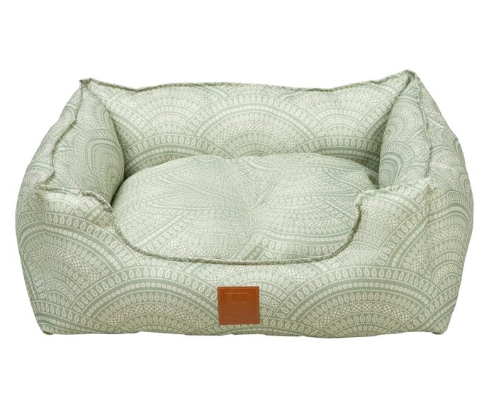 **[Buddy & Belle bolster dog bed in silvered sage, from $99.99, PetStock](https://www.petstock.com.au/product/dog/buddy-belle-bolster-dog-bed-2/79534|target="_blank"|rel="nofollow")** 
<br></br>
Dogs love having a place to call their own, a place they can curl up, rest their head and sleep the day away. This plush bolster bed is ideal for the job. Not only does it feature sturdy side walls and a gorgeous geometric print, it is thoughtfully made with 100% post-consumer recycled polyester fill. Also available in pink.