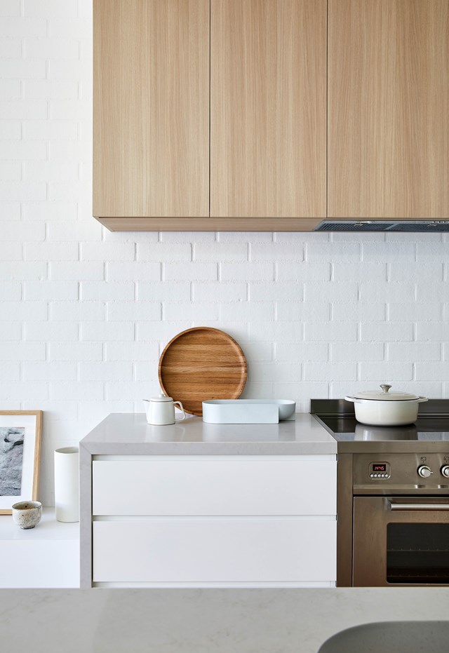 **Work it** Rather than adding to a space, streamline the use of kitchen areas with the removal of walls and/or dividing structures. The cabinetry floats above the benchtop in this inner city terrace above a white-painted brick wall, which continues into the living area. On the wall side of the island, the bench drops down to the living area's cabinetry, marking the change in zone. *Design: [Passer Architects](https://www.passer.com.au/|target="_blank"|rel="nofollow") | Styling: Natalie Johnson | Photography: Pablo Veiga*.